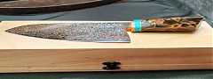 DSP-206 Trikolor rézdamaszk Chef kés
